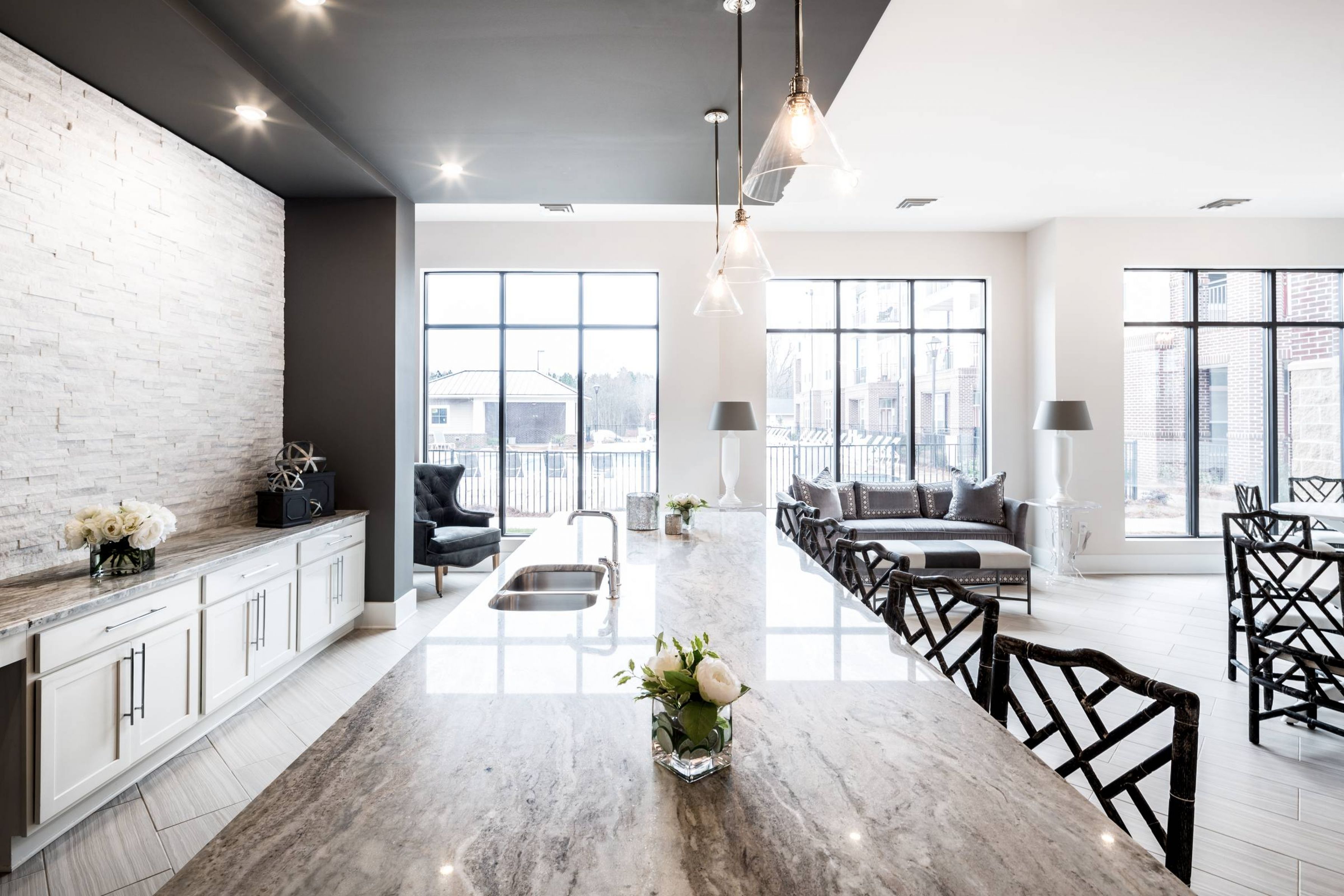 Apartments at holly crest clubhouse with hosting kitchen amenity
