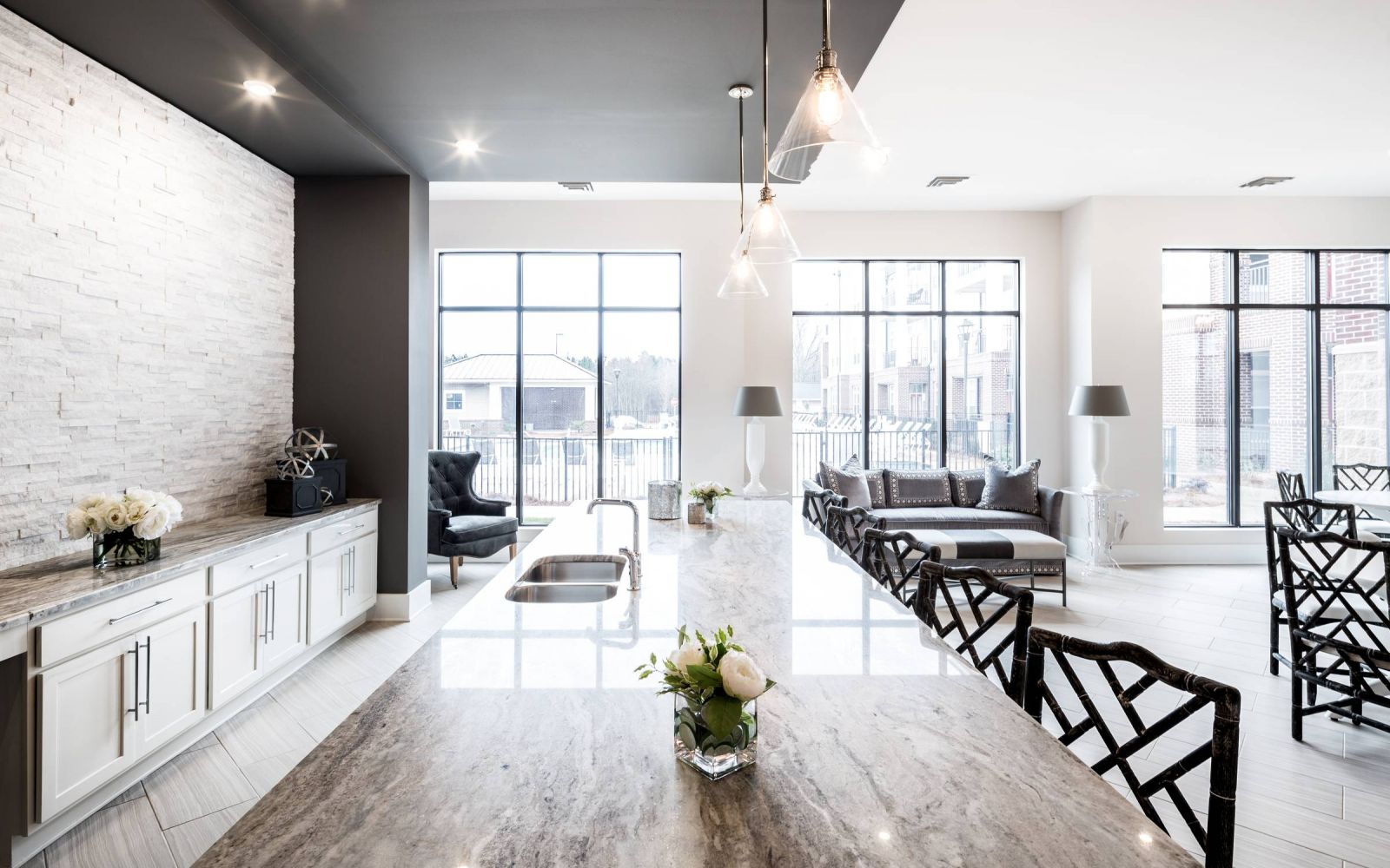 Apartments at holly crest clubhouse with hosting kitchen amenity