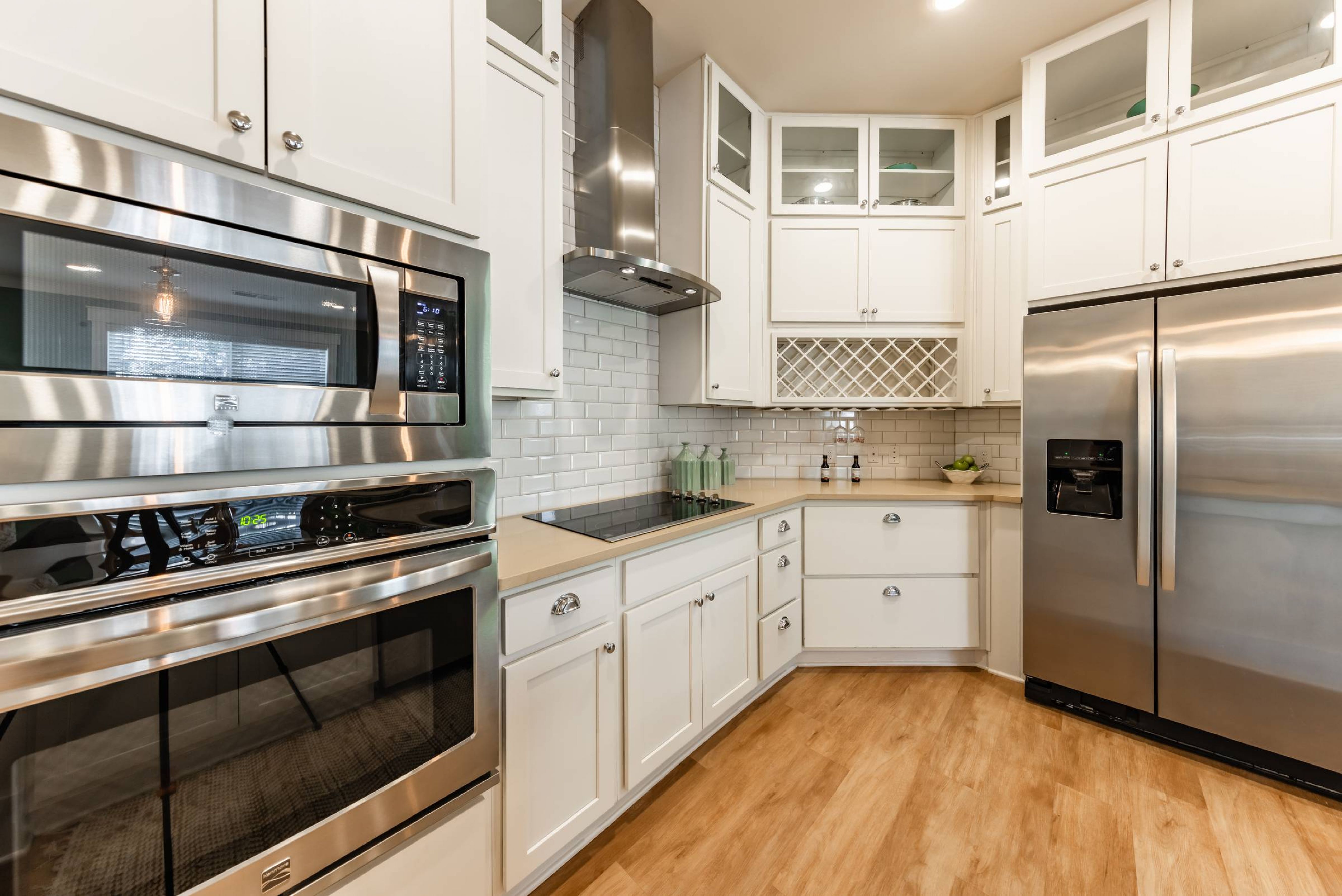 Apartments at holly crest luxury kitchen with stainless steel appliances