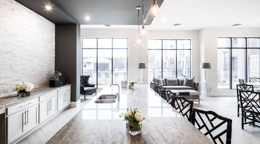 Apartments at holly crest clubhouse with hosting kitchen amenity